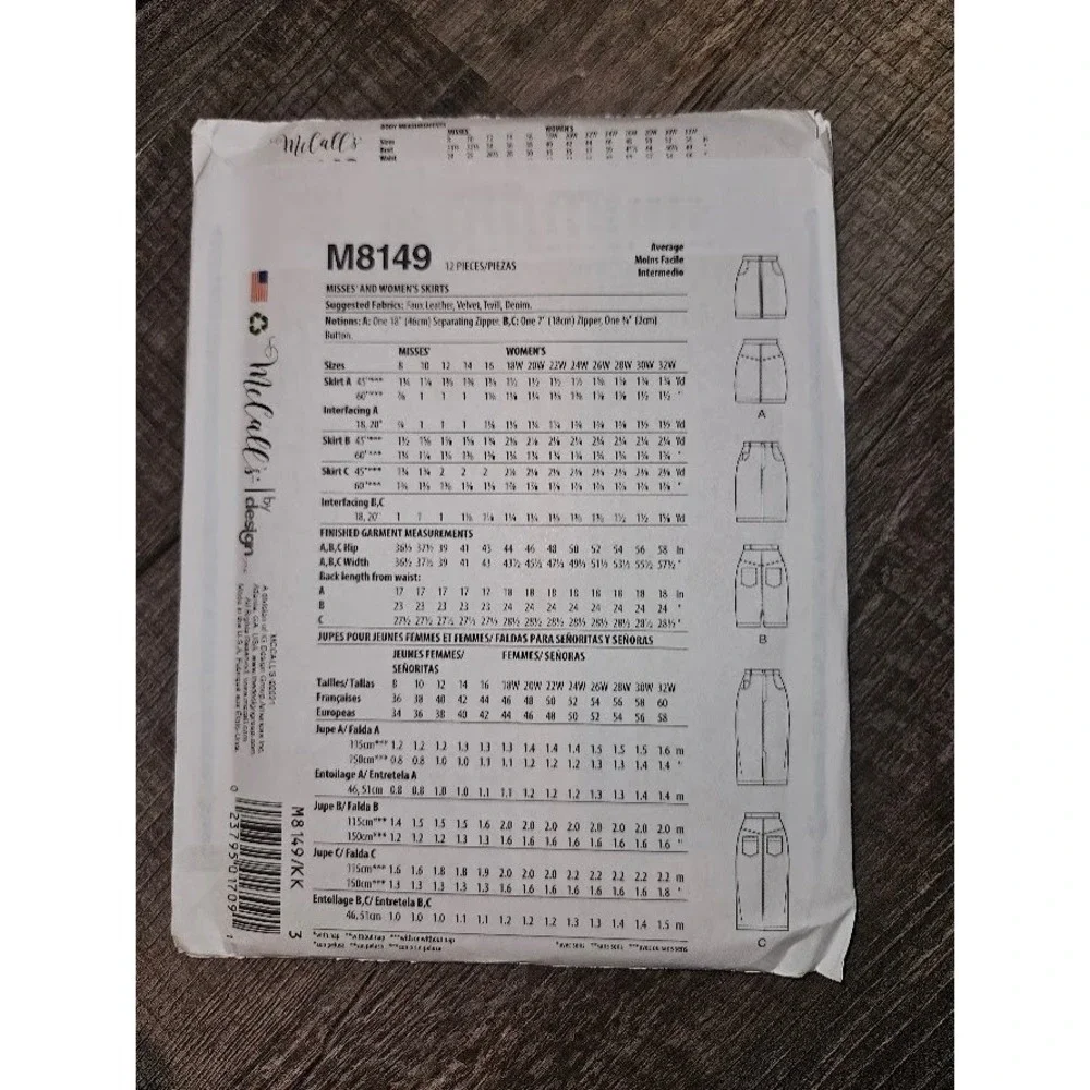 McCalls mccall m8149